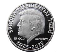 KEWEIYASW President of The United States Eagle Coin Commemorative Coins, President Term 2025-2029, Trump Never Surrender Coin, Collectible Gift, Coin Thickness 3MM