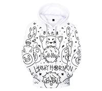 kewing Anime Gintama Felpe con Cappuccio Casual Manica Lunga Pullover Sakata Gintoki 3D Felpa Gintama Costume Cosplay