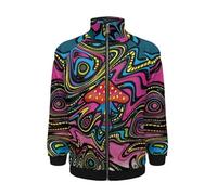 kewing Giacca Stampata in 3D Space Astronaut per Uomo Primavera Autunno Esterni Harajuku Felpa Streetwear Giacca Unisex con Zip Top Capispalla Tuta da Ginnastica