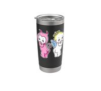 Kewpie Baby Angel Devil Cherubini Bicchiere termico in acciaio inox doppia parete