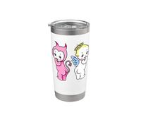 Kewpie Baby Angel Devil Cherubini Bicchiere termico in acciaio inox doppia parete