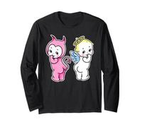 Kewpie Baby Angel Devil Cherubini Maglia a Manica