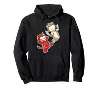 Kewpie Baby Devil Angel Cherubini Felpa con Cappuccio