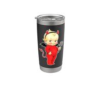 Kewpie Baby Devil Cute Bicchiere termico in acciaio inox doppia parete