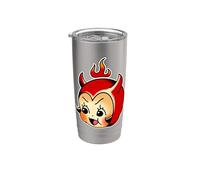 Kewpie Baby Devil Demon Bicchiere termico in acciaio inox doppia parete