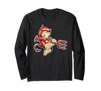 Kewpie Baby Devil Forcone Tradizionale Tatuaggio Flash Maglia a Manica