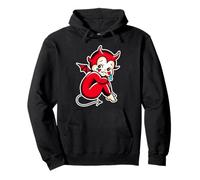 Kewpie Baby Devil Piange Demone Triste Felpa con Cappuccio