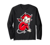 Kewpie Baby Devil Piange Demone Triste Maglia a Manica