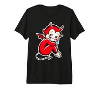 Kewpie Baby Devil Piange Demone Triste Maglietta Premium