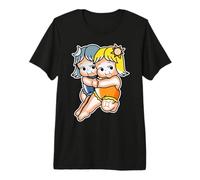 Kewpie Baby Gemini Zodiac Twins Sole Luna Maglietta Premium