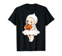Kewpie Baby Ghost Pumpkin Jack-o-Lantern Maglietta