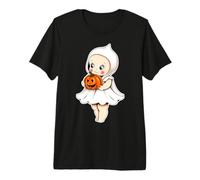 Kewpie Baby Ghost Pumpkin Jack-o-Lantern Maglietta Premium