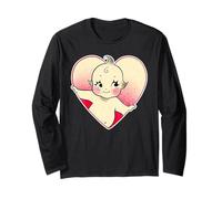 Kewpie Baby Heart Love Maglia a Manica
