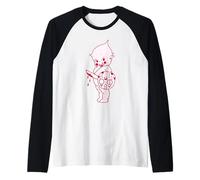 Kewpie Baby Horror Halloween Spooky Spaventoso Maglia con Maniche Raglan