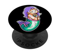 Kewpie Baby Pesci Zodiac Mermaid PopSockets PopGrip Adesivo