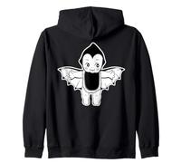 Kewpie Baby Tatuaggio Pipistrello Vampiro Felpa con Cappuccio