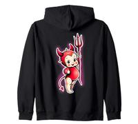 Kewpie - Costume da diavoletto per Bambina Felpa con Cappuccio