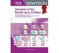 Kewtech TC5 Programma dei risultati dei test fino a 12 modi