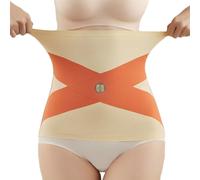 KEWUF 1 pcs Fascia Post Parto Cintura, Guaina Post Parto con Estensori Elastici, Regolabile Cintura Addominale Per la Schiena, Traspirante Cintura Shapewear per Recupero Postparto - albicocca