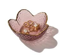 KEWUF 1 Pcs Piatto di gioielli in ceramica, vassoio per gioielli a foglia, vassoio per chiavi, piccolo anello porta piatti per gioielli piatto vassoio per comodino decorazione per tavolo ingresso