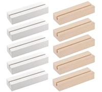 KEWUF 10 Pezzi tableau matrimonio, porta menu, porta menu da tavolo, Portacarte in Legno per Matrimoni, Banchetti e Feste, Portafoto, Portanumeri da Tavolo in Faggio, Portamenu per Ristoranti