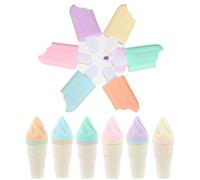 KEWUF 12 Pcs regalini fine festa compleanno, Mini Evidenziatori a Forma di Popsicle, Evidenziatori Pastello, Evidenziatori Piccoli per Scuola Regalo Regali Fine Festa Compleanno Bambin (6 Colori)