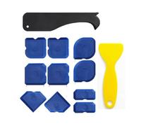 KEWUF 12 Pcs rimuovi silicone, Raschietto Togli Silicone Spatole per Silicone Calafataggio Flex Kit Silicone Spatola Silicone Sigillante Professionale con Grout Remove per Bagno Cucina Pavimento