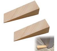 KEWUF 2 Pcs fermaporta da pavimento, Fermaporta da pavimento, Fermaporta in Legno, Blocca porta in Bambù, Antiscivolo e Ecologici, Adatti per Tutti i Tipi di Porta e Superfici, Ferma porta