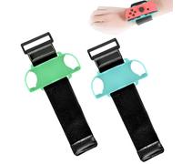 KEWUF 2PCS Cinturino Braccialetti Compatibile con Just Dance 2025/2024/2023/2022 Nintendo Switch Zumba Burn it Up, Cinturini da Polso Regolabile Braccialetto Elastico Porta Joy con per Adulti Bambini