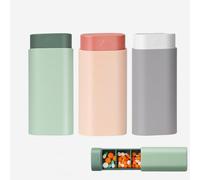 KEWUF 3 Pezzi Portapillole Tascabile Portatile, porta pillole, Porta Pillole per Viaggio, Porta Pastiglie Giornaliero, Porta Medicine Organizer, Pill Box, per Viaggi e Uso Quotidiano