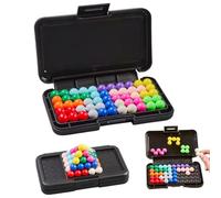 KEWUF 3D Puzzle, Giochi di Logica per Bambini, Puzzle Game, Rompicapo per Bambini per Relax e Antistress, Set con 200 Sfide, Gioco di Intelligenza per Bambini e Adulti, Da 2D a 3D (14,5 x 8 x 2,3 cm)
