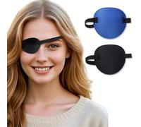 KEWUF 4 Pezzi benda occhio, Benda Occhio Regolabile,Benda Medica per Occhio di Correzione per Adulto e Bambini,Maschera per gli occhi per L'amliopia e lo Strabismo e il pirata cosplay di Halloween