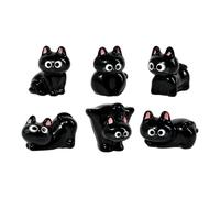 KEWUF 6 Pcs gattini in miniatura, da giardino, per decorazioni fai da te per giardino delle fate, decorazione da esterni per la casa Accessori Ornamenti Decorazione Interni Casa Cortile Decorazione