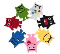 KEWUF 7 Pcs Learning Hand Puppets Famiglia Set Feelings Family Bambini, Impara i Sentimenti, Pupazzi da Mano delle Emozioni, Felicità, tristezza, Sorpresa, Rabbia e Paura, Multicolore