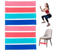 KEWUF 8 Pezzi Elastici per Sedia per Bambini, Fidget Cinghie per Seduta, Fasce Elastiche Colorate per Bambini, Fasce Rimbalzanti Antistress Fasce per Sedia Sensoriali, Fascia Elastica (Rosa, Blu)