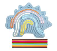KEWUF Activity Board, silicone Sensory Fidget Gioco Toys, giocattolo sensoriale double face per autismo per bambini dai e adulti, con borsa da viaggio e accessori