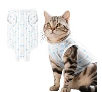 KEWUF Body Gatto Post Operatorio Sterilizzazione Tutina Gatto Post Operatoria per Ferite Addominali o Malattie della Pelle per Impedire Leccare Ferita M