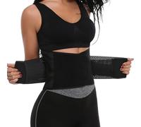 KEWUF Cintura addominale dopo la nascita, Pancera post parto, Postpartum Belly Wrap, Cintura addominale da donna, Cintura per la riabilitazione post-parto, Adatta per sostenere l'addome inferiore nero