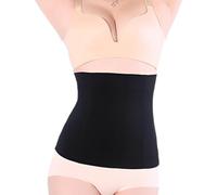 KEWUF Fascia Post Parto Cintura, Pezzo unico Guaina Post Parto, Regolabile Cintura Addominale Per la Schiena, Traspirante Cintura Shapewear per Recupero Postparto - nero