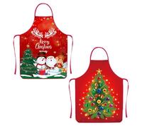 Kexayo 2 Pezzi Nuovo Grembiule Natalizio Cucina, Grembiule Natalizio Babbo Natale, Grembiule Natalizio Divertente, per Casa Cucina Festa di Natal