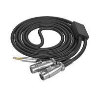 KEXIAO Cavo adattatore sdoppiatore a Y da 15 cm-10 m, 3,5 mm a doppio 3 pin, per amplificatori, console di mixaggio, microfoni