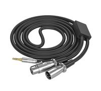 KEXIAO Cavo adattatore sdoppiatore a Y da 15 cm-10 m, 3,5 mm a doppio 3 pin, per amplificatori, console di mixaggio, microfoni