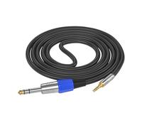 KEXIAO Cavo da 15 cm-10 m, 3,5 mm maschio a 6,35 mm maschio, cavo a 2 canali per amplificatori e console di mixaggio