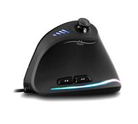 KEXIAO Mouse verticale da gioco verticale ergonomico con controllo joystick regolabile 10000DPI per giocatori/PC/laptop/desktop