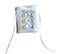 KEXIAO Portafoglio da donna con porta carte di credito, portafoglio corto in pelle PU, stile coreano, portafogli intercambiabili, color argento, bianco, 8,5 x 10,5 cm, colore: bianco/opulento, 8,5 x