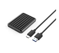KEXIAO Scatola esterna di recinzione esterna del disco solido USB 3.1 6Gbps ad alta velocità per 2.5In Port Disk UASP Trim Supportato Custodia in lega