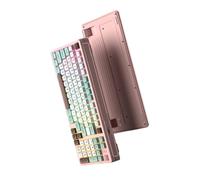 KEXIAO Tastiere da gioco compatte a 97 tasti, con retroilluminazione RGB dinamica e manopola per volumi dedicati per PC e ufficio