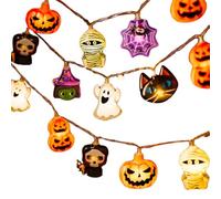 Kexpery 3M 20 LED Ghirlanda Halloween a batteria con timer, 8 modalità di illuminazione, decorazione fantasma per casa e festa all'aperto