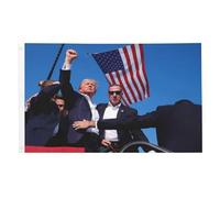 Kexpery 3x5 FT Trump Flag Heavy Duty Trump Survived Flag Presidente Trump Bandiera for la decorazione delle elezioni del presidente americano (B)