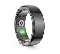 Kexpery 5.0 Tracker della frequenza cardiaca compatibile con IP68 e 5ATM Impermeabile Modalità multi-sport Indossabile R02 Smart Ring Health Tracker for for (Nero 9)